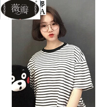 清爽百搭條紋，微胖妹子的福音