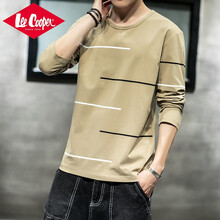 Lee Cooper 長(zhǎng)袖 男士T恤 T7875卡其 