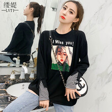 縷媞（LVTI） 印花 短袖 T恤 女 圓領(lǐng)