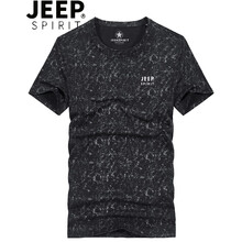 Jeep 短袖 男士T恤 1012黑色 