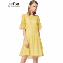 臣楓（Sefon） 純色 透視 連衣裙