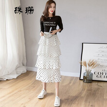 中長裙,學院,元素,流行,趨勢,新款,樣式