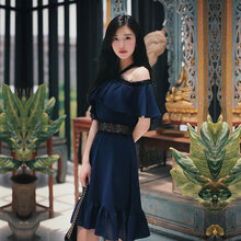 氣質(zhì)雪紡連衣裙，讓你清涼又減齡