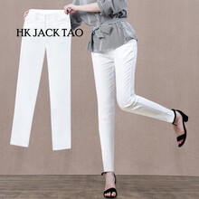 hk jack tao 高腰 直筒褲 女 九分褲 休閑褲