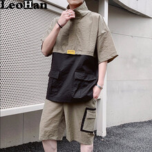 LeoHan 短袖 男士T恤 DS401軍綠色 