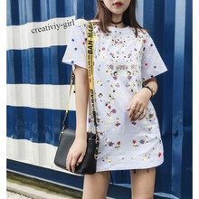 創(chuàng)意女郎（CREATIVITY-GIRL） 印花 短袖 T恤 女 圓領