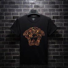 新鉑（XINBO） 短袖 男士T恤 黑F頭像金鉆 