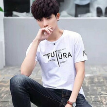 未知 短袖 男士T恤 FU白色 