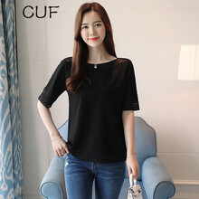 針織網(wǎng)紗t恤