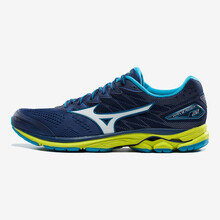 美津濃（MIZUNO）跑步鞋深藍(lán)/白/黃 40.5，40，41，42