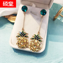 碩皇耳釘合金，合成水晶