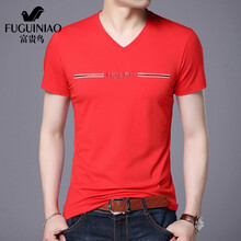 富貴鳥(niǎo)（FGN） 短袖 男士T恤 1838FG7513紅色 