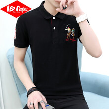 Lee Cooper 短袖 男士T恤 LG1813黑色 