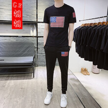 C2潮朝(C2 chao chao) 短袖 男士T恤 T24黑色 