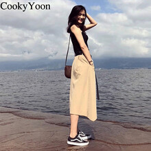 CookyYoon 純色 口袋，拼接，開衩，不規(guī)則，綁帶，褶皺，飄帶 連衣裙