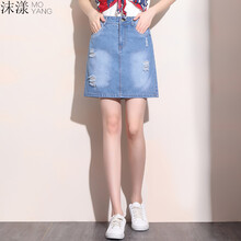 俏皮印花半身裙，微胖女孩的福音