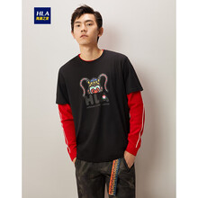 海瀾之家（HLA） 短袖 男士T恤 黑色花紋(CH) 