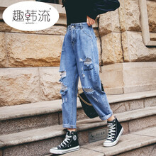 高腰哈倫褲，微胖美眉的福音