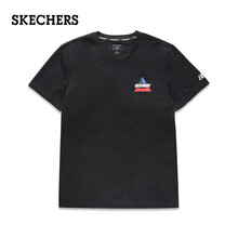 斯凱奇（Skechers） 短袖 男士T恤 碳黑/18 