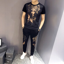 古萊登（GODLIKE） 長(cháng)袖 男士T恤 黑色TZ179 