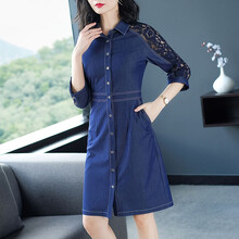 一字露肩短裙，夏日清涼又吸睛