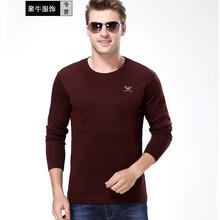 T ARMANI GIREDEARN 長(zhǎng)袖 男士T恤 紅色 
