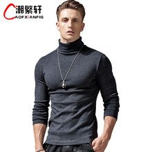 潮繁軒（CAOFXIANFIG） 長(cháng)袖 男士T恤 深灰 