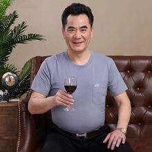 晟易升 短袖 男士T恤 中灰色 