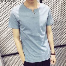 宿圖（SUTUCOM） 短袖 男士T恤 湖藍色 