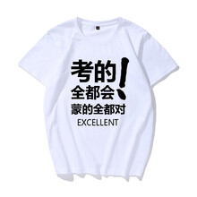 尋岸魚(yú)（xunanyu） 短袖 男士T恤 考的全都會(huì)白色 
