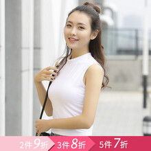 高莉婭（GAOLIYA） 露臍/腰 短袖 T恤 女 半高領