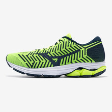 美津濃（MIZUNO）跑步鞋熒光黃/藏青 42