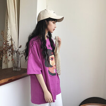 女生短袖長(zhǎng)款
