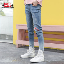 木果果木  直筒褲 女 長(cháng)褲 牛仔褲