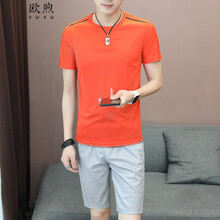 歐煦（OUXU） 短袖 男士T恤 桔紅色 