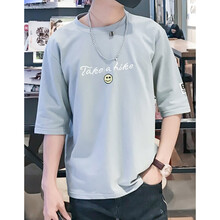 其他品牌 五分袖 男士T恤 灰色705 