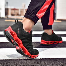 金貝勒（JINBEILE）男士低幫-黑紅 41