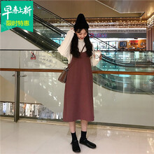 呢子寬松連衣裙