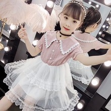 兒童裙子蕾絲花邊