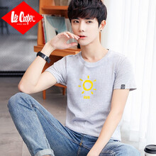 Lee Cooper 短袖 男士T恤 T03-灰色 