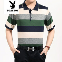花花公子（PLAYBOY） 短袖 男士T恤 883短袖綠色 