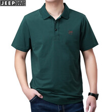 吉普（JEEP） 短袖 男士T恤 PS0001軍綠色短袖 