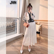 JVH  拉鏈，蕾絲 連衣裙