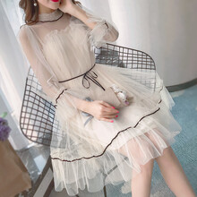 網(wǎng)紗雪紡連衣裙，打造優(yōu)雅小仙女