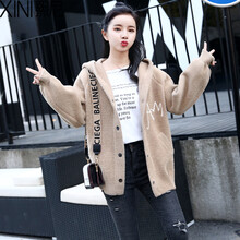 熙尼（XINI） 連帽 長袖 女 短外套 毛球