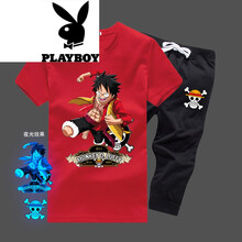 花花公子（PLAYBOY） 短袖 男士T恤 TZ58-3紅 