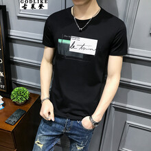古萊登（GODLIKE） 短袖 男士T恤 T07黑《收藏店鋪，優(yōu)先發(fā)貨》 