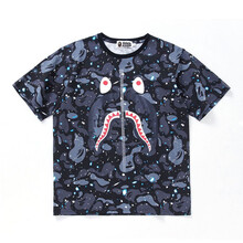 A BATHING APE 短袖 男士T恤 星空黑 