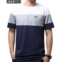 吉普（JEEP） 短袖 男士T恤 白色 XL，L，XXL，XXXL，M