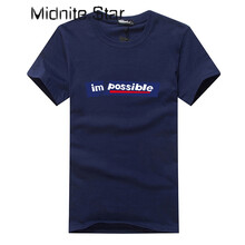 Midnite Star 短袖 男士T恤 藏青色 対撕 短袖 
